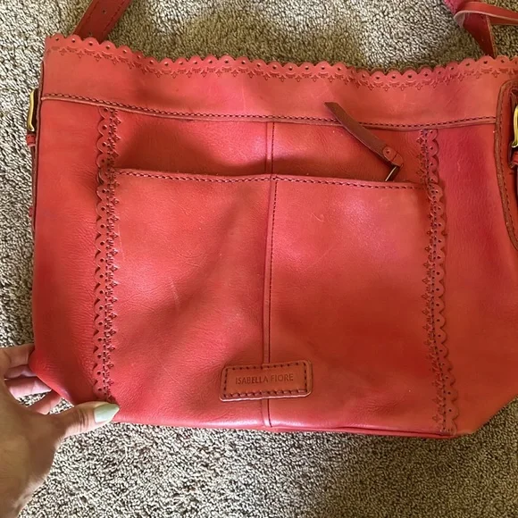 Isabella Fiore Hobo Tote /Crossbody with Tassels - Picture 2 of 8